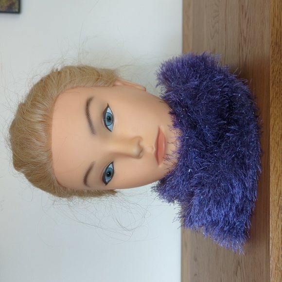 HANDMADE Skinny Scarf party sparkle celebrate - Picture 2 of 5